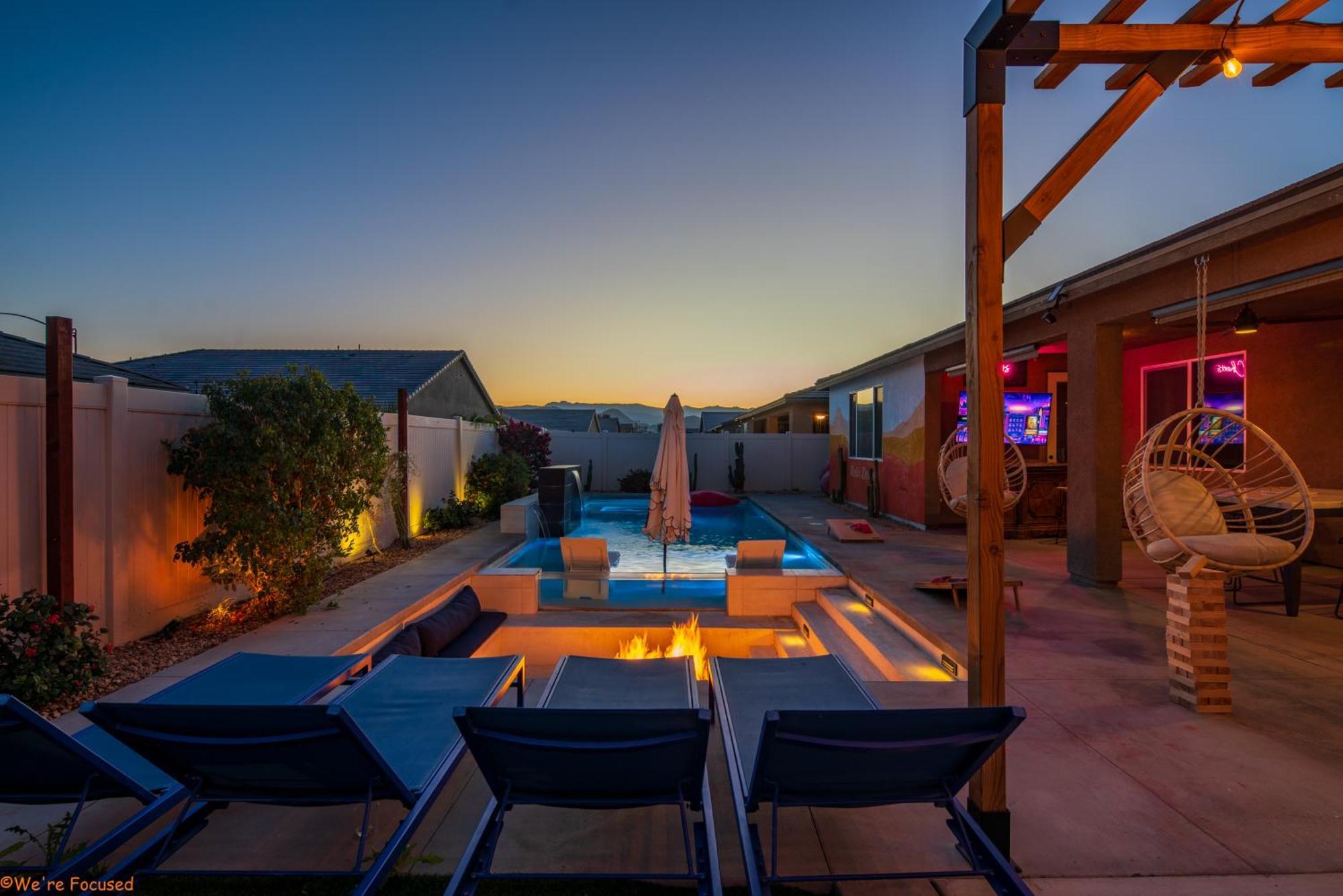 Villa 5Br3B Pool, 2Mi To Fstvals, Ev Chrgr, Gym, Games Indio Exterior foto